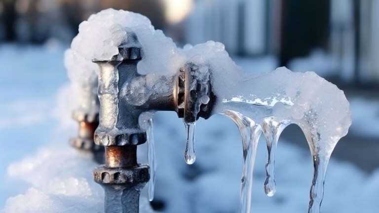 Disconnecting outdoor hoses to winterize plumbing and prevent frozen pipes