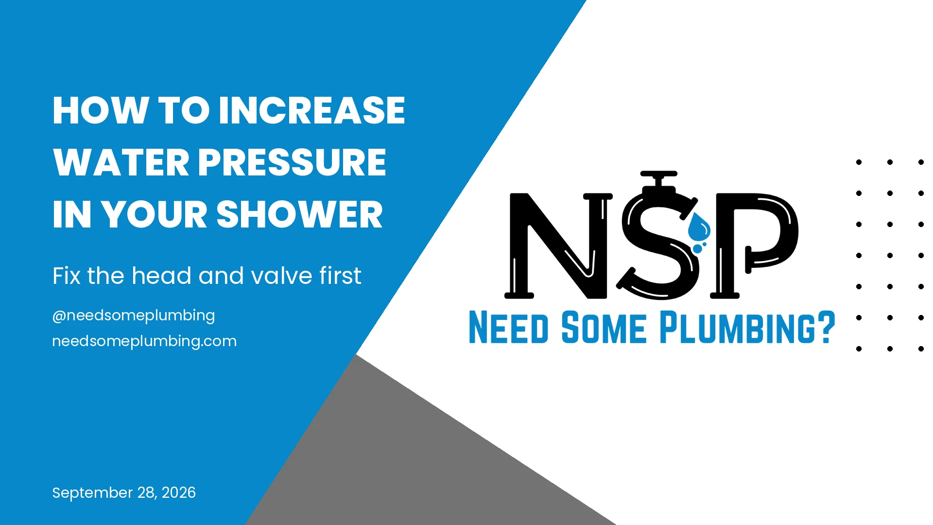How to Increase Water Pressure in Your Shower
