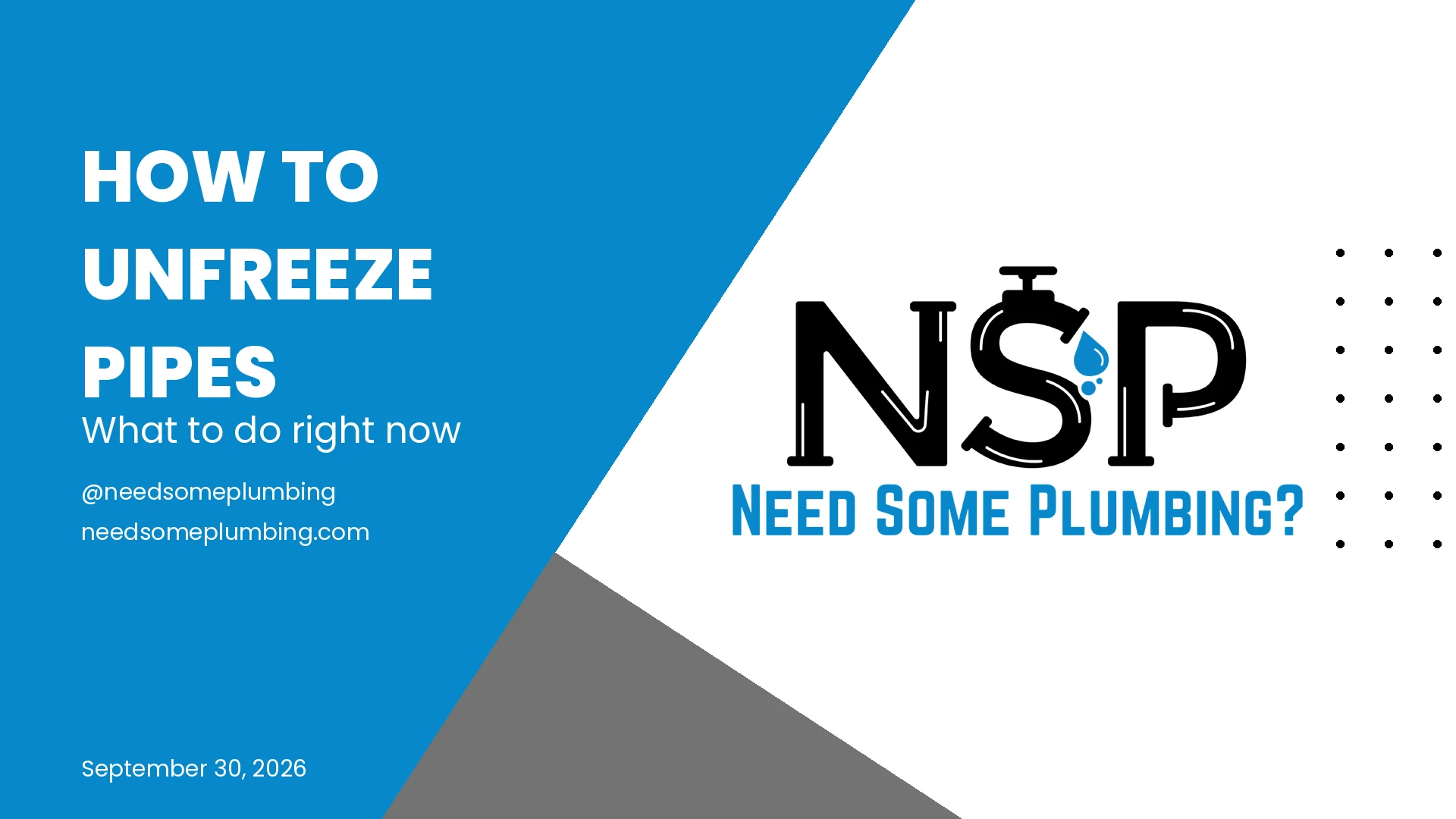 How to Unfreeze Pipes: What to Do Right Now