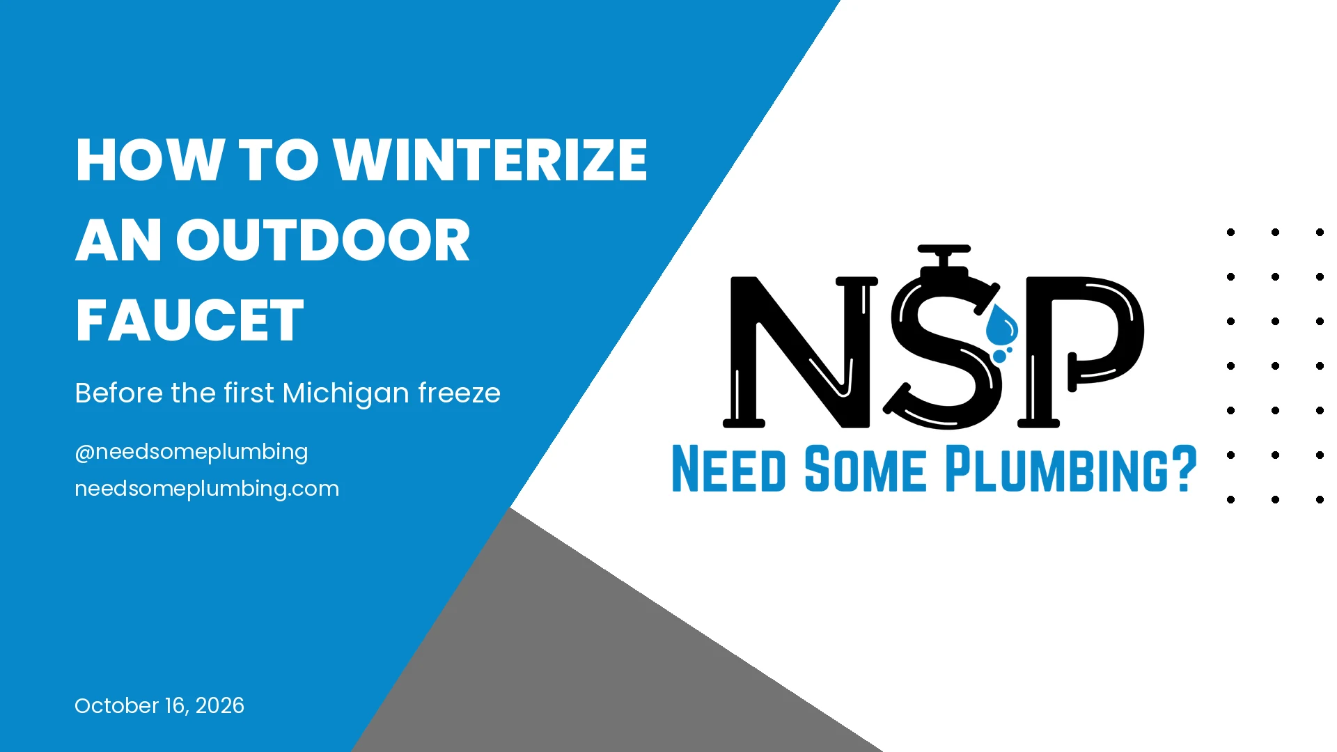 How to Winterize an Outdoor Faucet Before the First Freeze