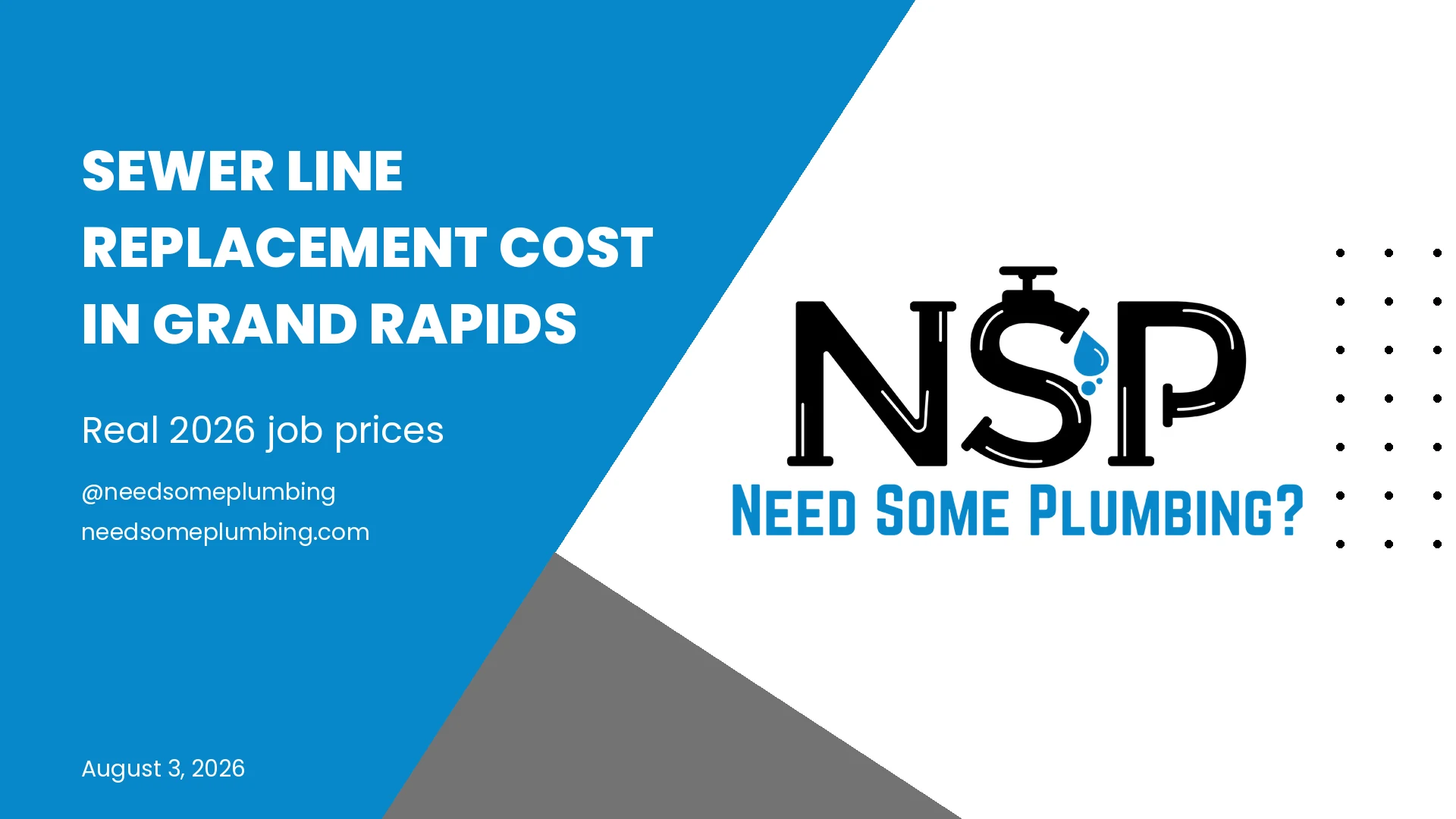Sewer Line Replacement Cost in Grand Rapids: Real 2026 Job Prices