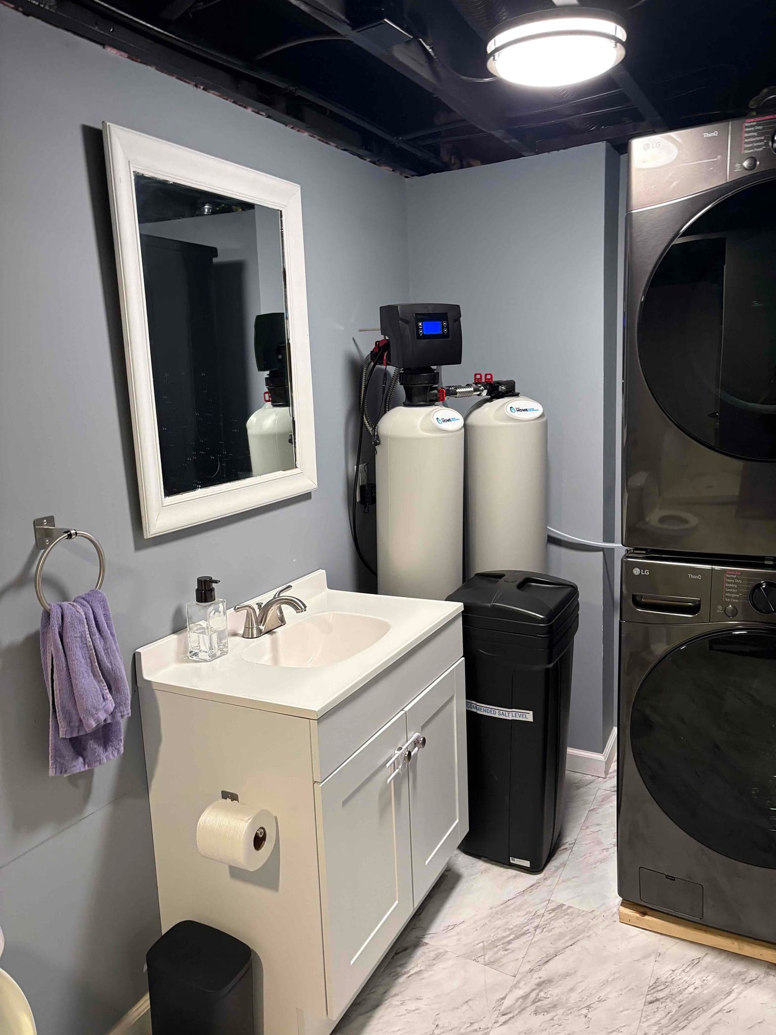 NSP Plumbing whole-home water treatment system installed in a Grand Rapids, MI home